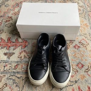 Black leather Common Projects